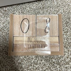 Rae Dunn block calendar